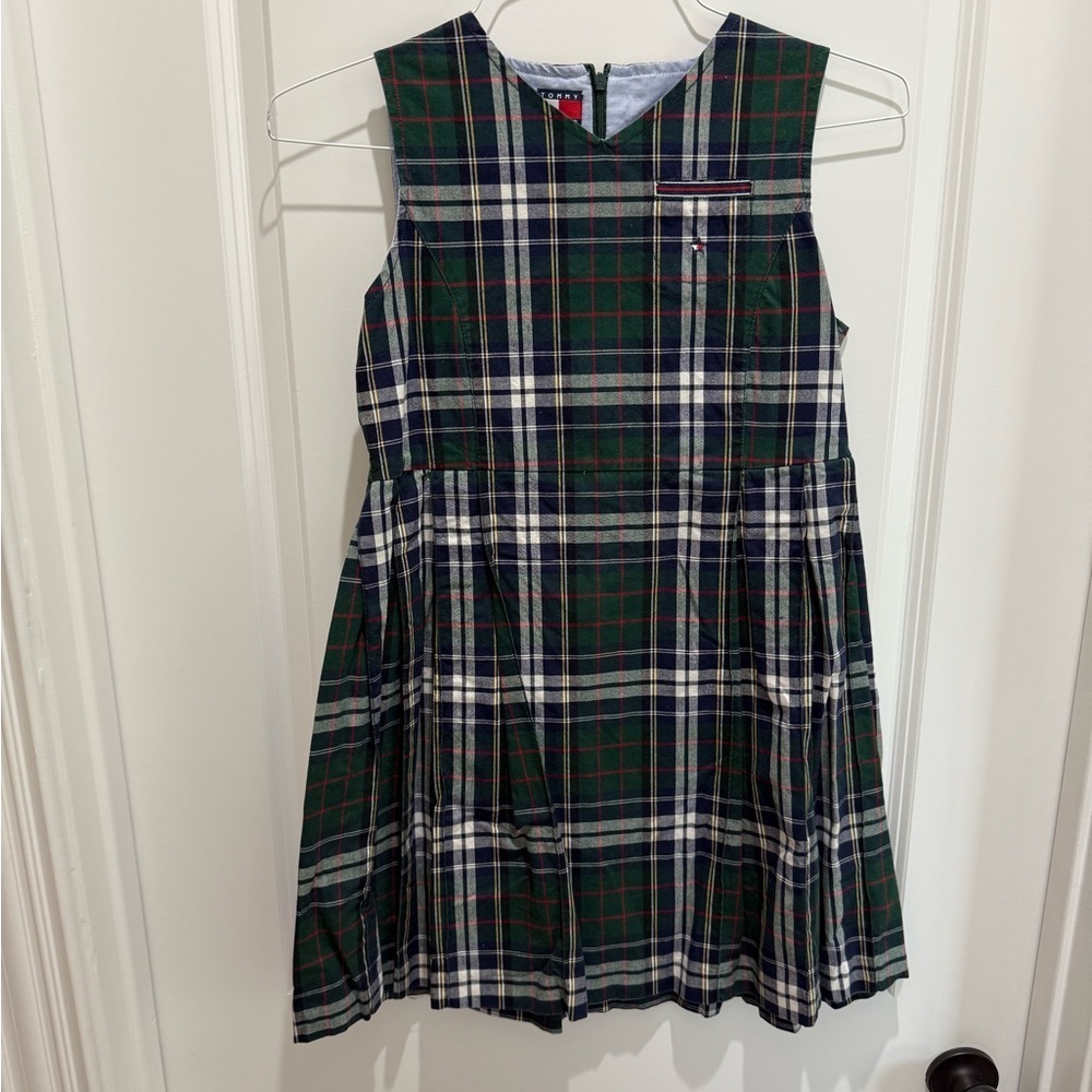 Tommy Hilfiger Blue and White Pleated Sundress
